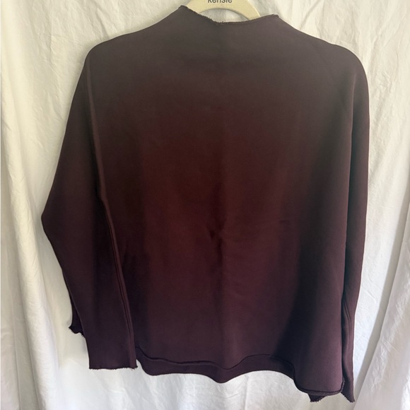 Frank & Eileen Oxblood -Dark Purple -Effie Sweatshirt. Size Small - Picture 2 of 4